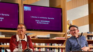 Elisa Diallo und Paul Bokowski bei der Lesung im Literaturhaus